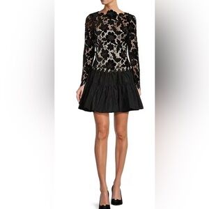 ANTONIO MELANI Black Lace dress size 6 NWT